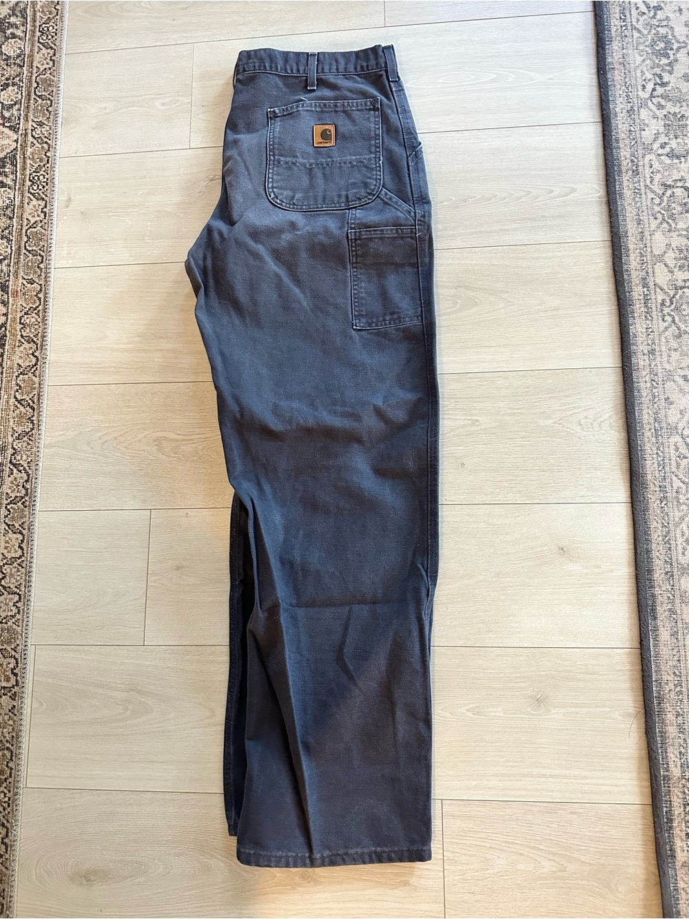 Carhartt Men's Dark Gray Relaxed Work Jeans